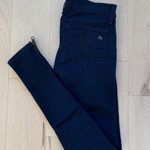 Rag & Bone/JEAN Mid Rise Legging Zipper - Picture 1 of 4